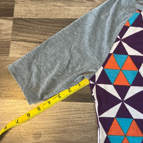 NWT LuLaRoe Julia Raglan Geometric Pattern Dress SZ XS - Picture 7 of 10
